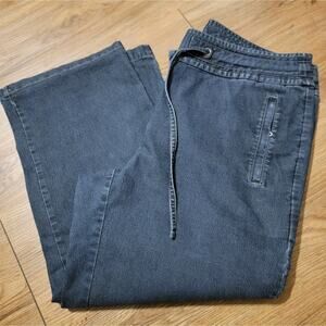 Women's Liz Claiborne Wide Leg Dark Blue Jeans Sz 10
